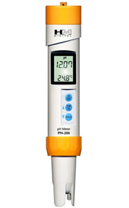 Waterproof pH Meter And Temperature Meter pH-200